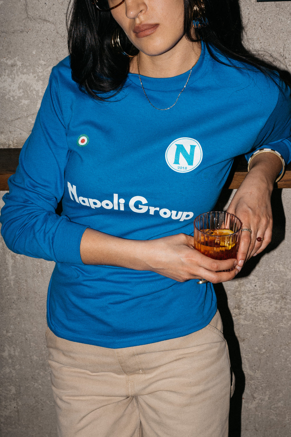 Napoli Group Longsleeve Unisex - Blau