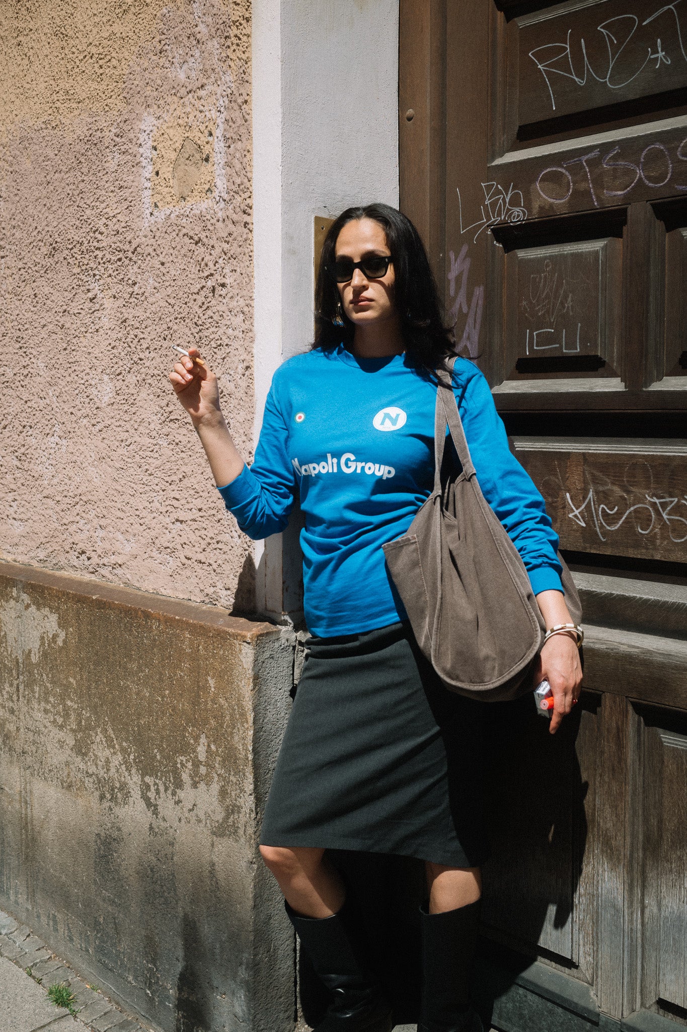 Napoli Group Longsleeve Unisex - Blau