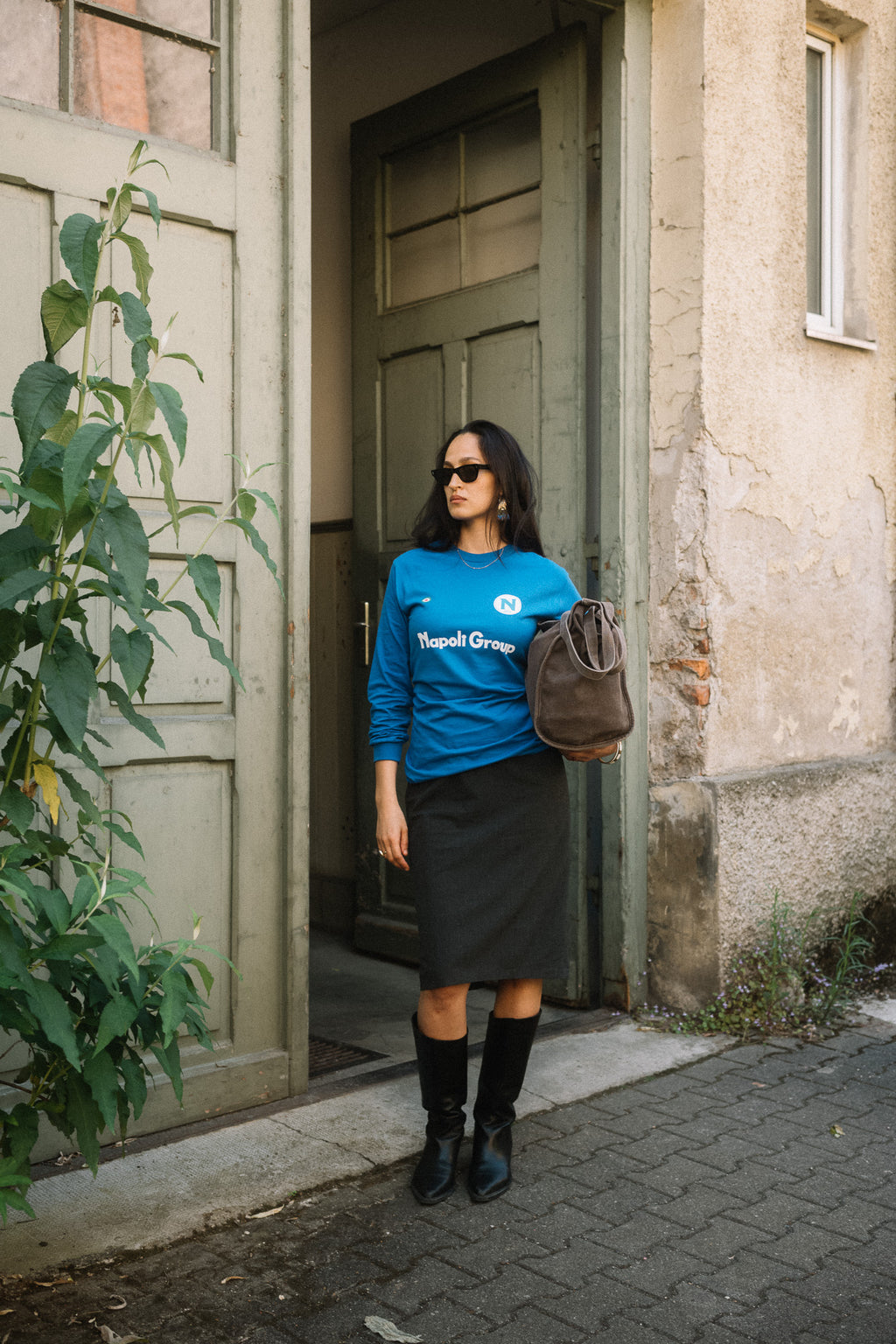 Napoli Group Longsleeve Unisex - Blau